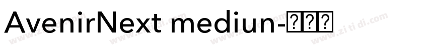 AvenirNext mediun字体转换